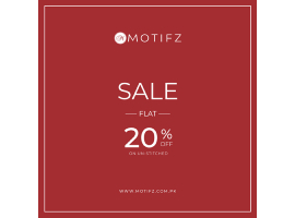 Motifz FLAT 20% off on Unstitched